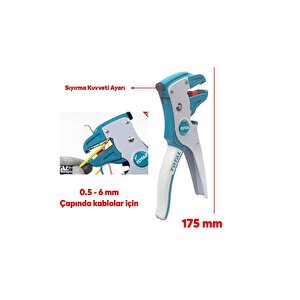 Profesyonel Kablo Sıyırma Pensesi 0.5-6 Mm Bilgisayarcı Network Elektrik Bağlantı Kesici Soyucu Tht15606