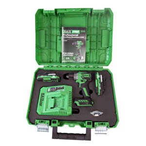 Haispro Rb-db2101 Profesyonel Vidalama Matkap 21 V 2x2.0 Ah Çift Akülü