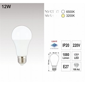 12w Led Ampul 5 Adet
