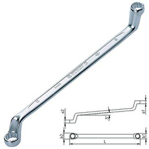 İzeltaş 0430 8x9 Mm Yıldız İki Ağız Anahtar