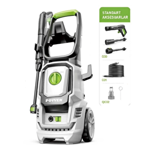 Power Profesyonel Indüksiyon Motorlu Yüksek Basınçlı Yıkama Makinası (1800 W-150 Bar)