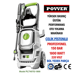 Power Profesyonel Indüksiyon Motorlu Yüksek Basınçlı Yıkama Makinası (1800 W-150 Bar)