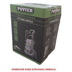 Power Profesyonel Indüksiyon Motorlu Yüksek Basınçlı Yıkama Makinası (2500 W-195 Bar)