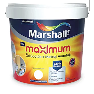 Maximum Silikonlu 15 Lt İç Cephe Boyası Yağmur Bulutu