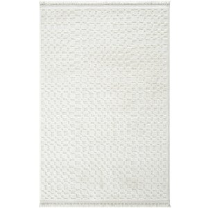 Pietra 7802 Krem Salon Halısı Yumuşak Çocuk Odası Halısı Koridor Halısı Kesme Halı Yolluk 100x150 cm