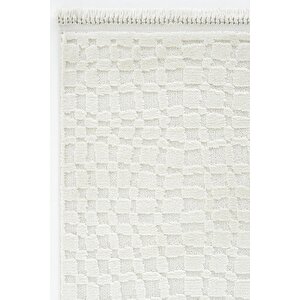 Pietra 7802 Krem Salon Halısı Yumuşak Çocuk Odası Halısı Koridor Halısı Kesme Halı Yolluk 100x150 cm