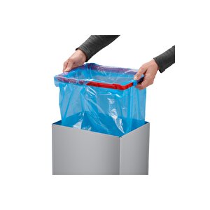 35 Lt Gümüş Çöp Kovası