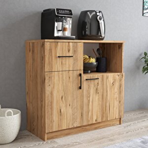 Mtd0302 İnci 90 Cm Kapaklı Çekmeceli Alt Mutfak Dolabı Çam