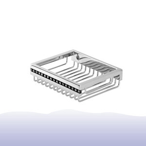 İgk Yapi - Çelik Banyo Swwor Lamalı Tel Sabunluk 10x12cm (sw10-030)