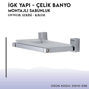 İgk Yapi - Çelik Banyo Swwor Montajlı Sabunluk (sw10-038)