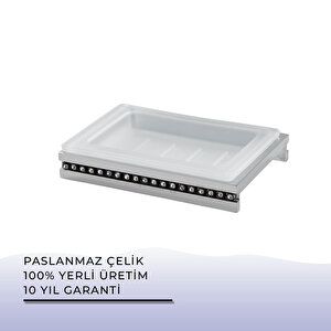 İgk Yapi - Çelik Banyo Swwor Set Üstü Sabunluk (sw10-020)