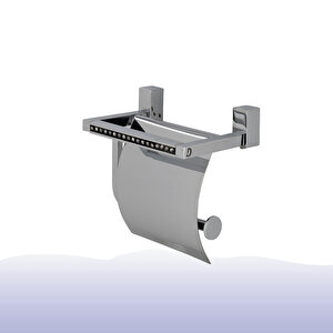 İgk Yapi - Çelik Banyo Swwor Geniş Kapaklı Tuvalet Kağıtlığı (sw10-007)