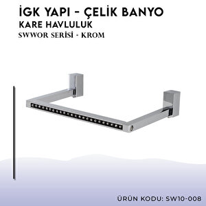 İgk Yapi - Çelik Banyo Swwor Kare Havluluk (sw10-008)