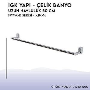 İgk Yapi - Çelik Banyo Swwor Uzun Havluluk 50cm (sw10-006)