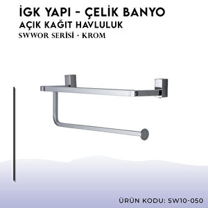 İgk Yapi - Çelik Banyo Swwor Kapaksız Kağıt Havluluk (sw10-050)