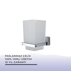 İgk Yapi - Çelik Banyo Swwor Montajlı Diş Fırçalık (sw10-039)