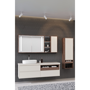İmperia 160 Cm Banyo Dolabı - Boy Dolap Dahil