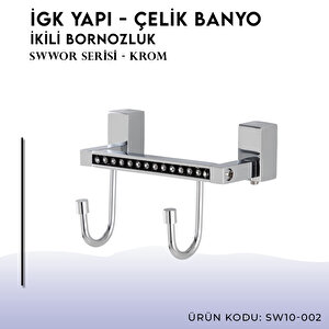 İgk Yapi - Çelik Banyo Swwor İkili Bornozluk (sw10-002)