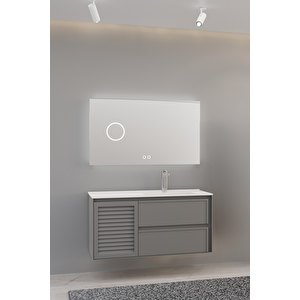 Linze 120 Cm Banyo Dolabı - Antrasit