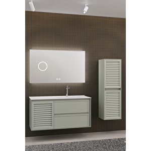 Linze 120 Cm Banyo Dolabı - Nane Yeşili (boy Dolap Dahil)