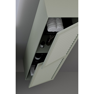 Linze 120 Cm Banyo Dolabı - Nane Yeşili (boy Dolap Dahil)