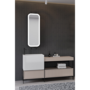 Greta 160 Cm Banyo Dolabı - Krem
