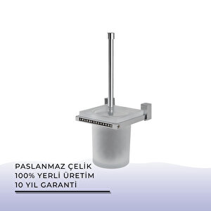 İgk Yapi - Çelik Banyo Swwor Montajlı Klozet Fırçası (sw10-018)