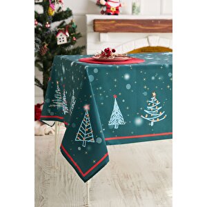 Ays Home Yeşil Çamğacı Desen Masa Örtüsü