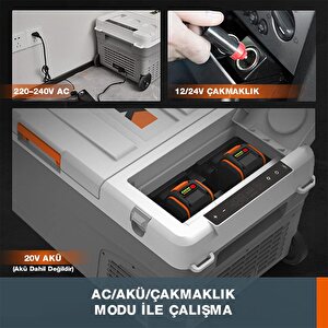 Worx Wx876.9 12/24/220volt 22litre Kompresörlü Outdoor Oto Buzdolabı (akü Dahil Değildir)