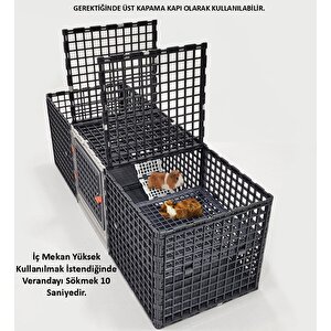 Leganest 30cm X 30cm X 90 Cm, Üst Kapalı, Ginepig, Hamster, Çit, Kafes Kendin Yap