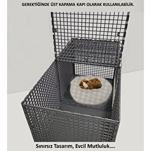 ,30cm X 60cm Yükseklik 30cm Tabanı Dolu Üstü Kapalı, Ginepig, Hamster, Civciv Çit Ve Kafesi