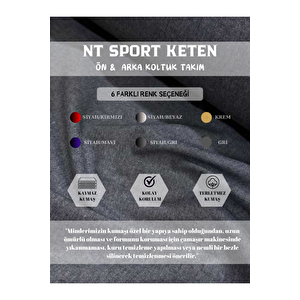 Nt Sport Seri̇si̇ 7 Parça Su Geçi̇rmez Keten Araba Koltuk Mi̇nderi̇ - Bej