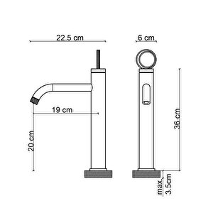 Yüksek Lavabo Bataryasi Altin Fk-4022