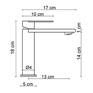 Lavabo Bataryasi (mat Füme) Fj-ss1017