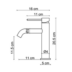 Lavabo Bataryasi Mat Si̇yah Fj-ss2015