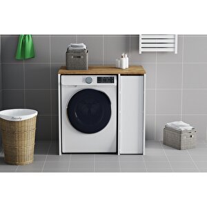 İlkay Tek Kapaklı Banyo Dolabı - Atlanti̇k Çam / Beyaz