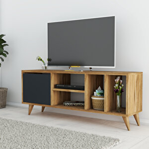 Mayer 120 Cm Tv Sehpası - Atlantik Çam/ Antrasit