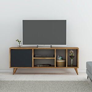 Mayer 120 Cm Tv Sehpası - Atlantik Çam/ Antrasit