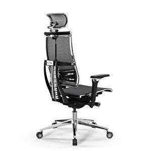 Yoga 4df Ergonomik Fileli Ofis Sandalyesi / Yönetici Koltuğu - Ab.f.15.13a Siyah