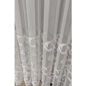 Taç Ocean Tül Perde  Sık Pile 440x220 cm