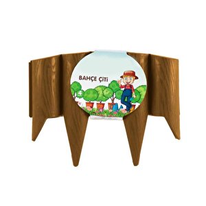 So-ibc3 Eko İstanbul Bahçe Çiti 4'lü Set 31x23 Cm Kahverengi