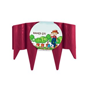 So-ibc3 Eko İstanbul Bahçe Çiti 4'lü Set 31x23 Cm Vişne