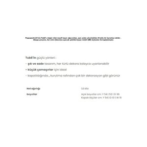 Tub8 Duvara Monte 8'li Çamaşır Kurutmalık Beyaz/naturel Renk