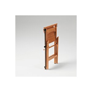 Kiraz Ağacı Renk Ahşap 4 Basamaklı Meridivene Dönüşebilen Sandalye