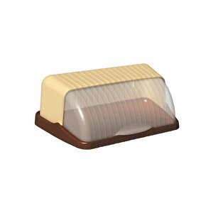Sy-5325 Plastik Elite Ekmek Kutusu Kahverengi