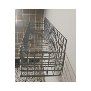 Rüstik Go 2’li Telli Banyo Ve Mutfak Rafı (mat Metal)