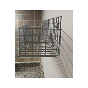 Rüstik Go 2’li Telli Banyo Ve Mutfak Rafı (mat Metal)
