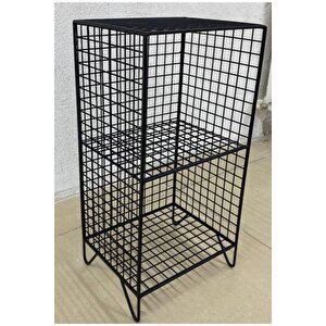 Grid 2 Gözlü Ayaklı Tel Raf 59x30x25