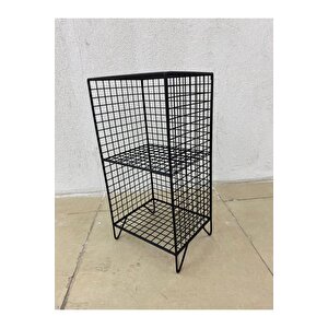Grid 2 Gözlü Ayaklı Tel Raf 59x30x25