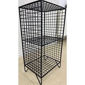 Grid 2 Gözlü Ayaklı Tel Raf 59x30x25